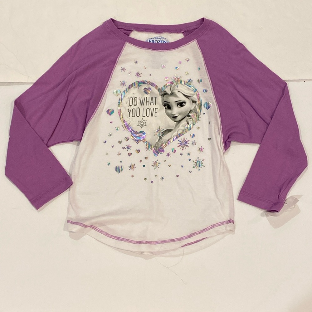 Disney Frozen baseball style tee size medium 10/12
